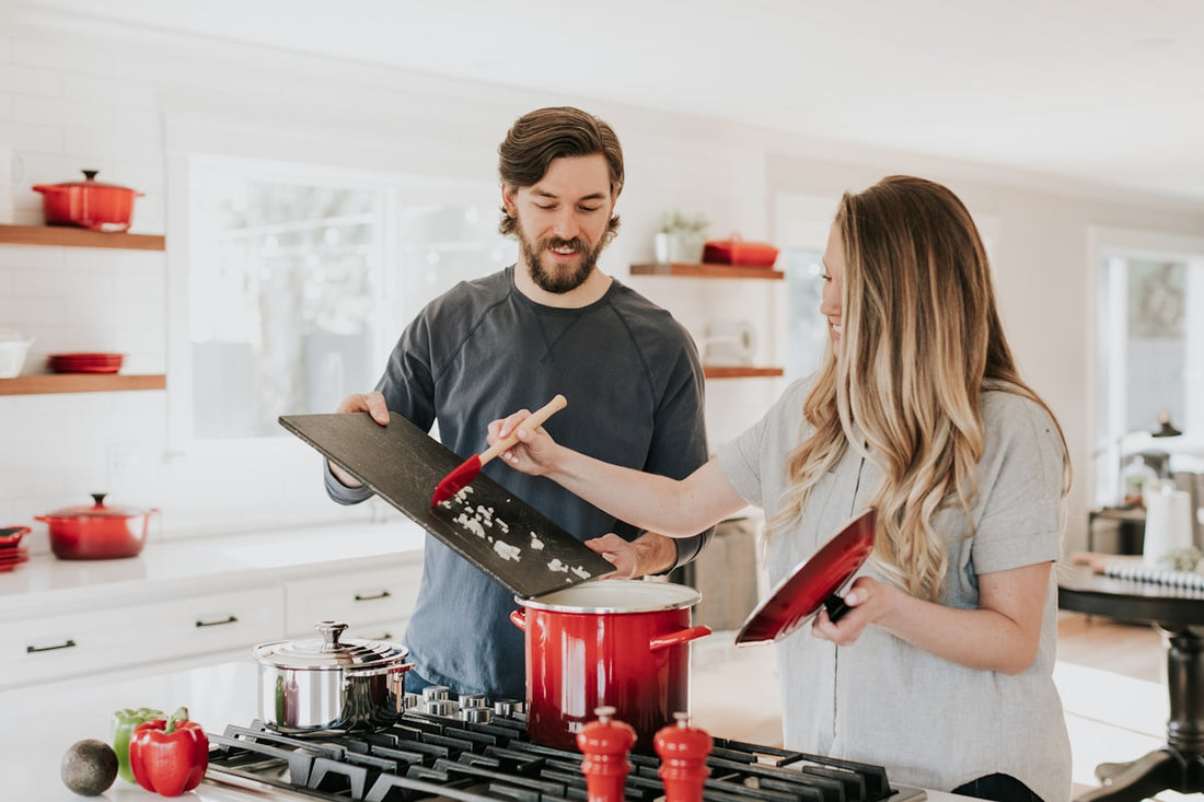 Modern kitchen essentials and cookware