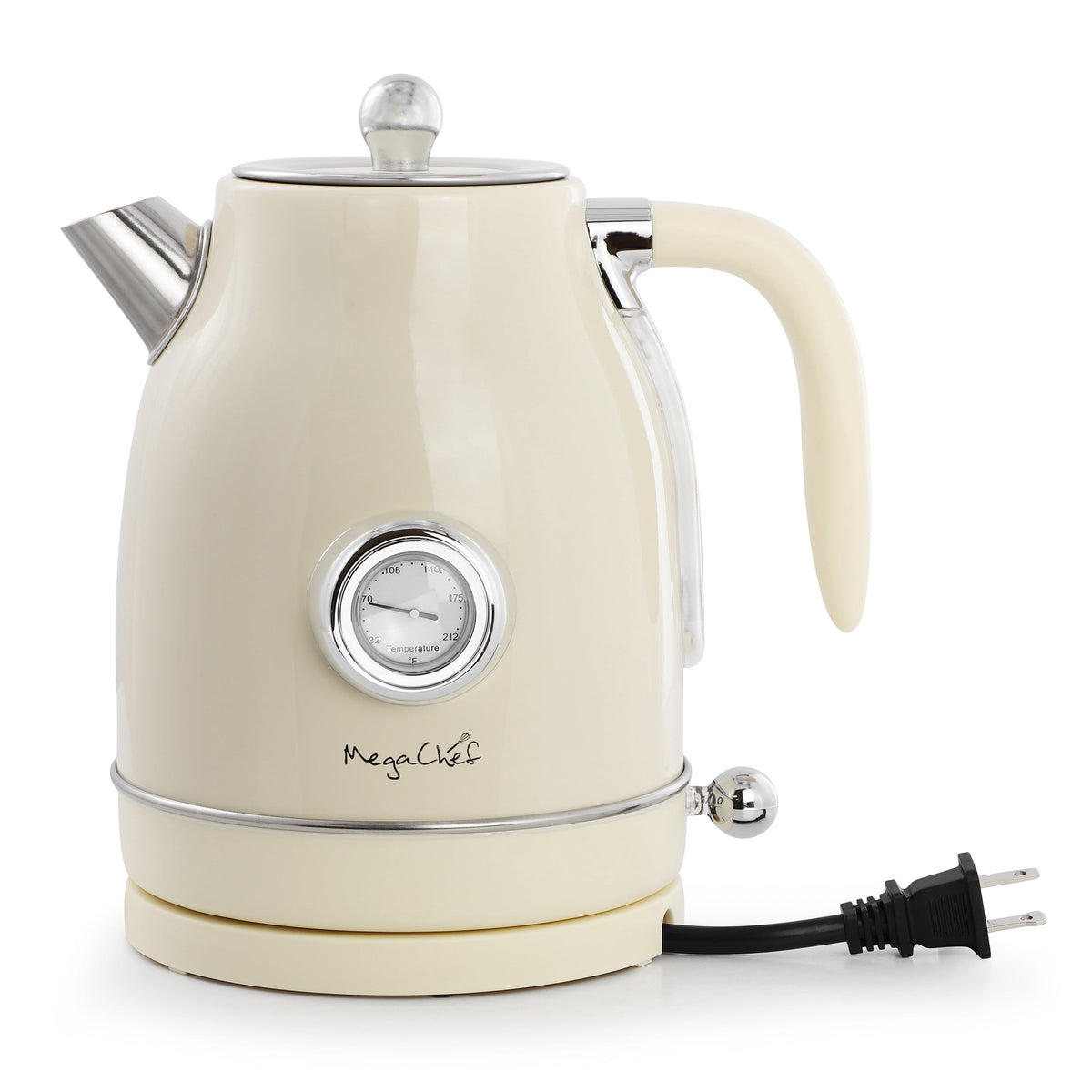 MegaChef gloss cream kettle and toaster set product photo 2