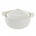 Crock Pot Artisan 2.3 Quart Round Stoneware Casserole with Lid in White