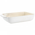 Crockpot Artisan 4 Quart Rectangular Stoneware Bake Pan in Cream