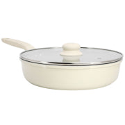 Gibson Home Barnsdall 11 Inch 4 Quart Ceramic Nonstick Saute Pan with Lid