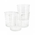 Gibson Home 4 Piece 13.5 Ounce Swirl Double Old-Fashioned Glassware Set