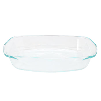 Soho Lounge Carnegie Hill 16 inch x 11 Inch x 3.1 Inch Tempered Glass Multi-Purpose Pan with Built-in Handles