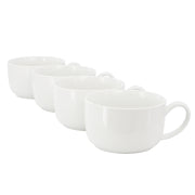 Gibson Home Great Essentials 4 Piece Fine Ceramic Large Latte Mug Set