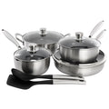 Gibson Home Elsenborn 10 Piece Hybrid Nonstick Stainless Steel Cookware Set