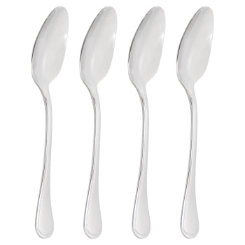 Gibson Home Manchester 4 Piece Stainless Steel Teaspoon Set