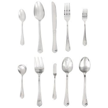 Gibson Home Aberdeen Court 45 Piece Stainless Steel Flatware and Serving Set
