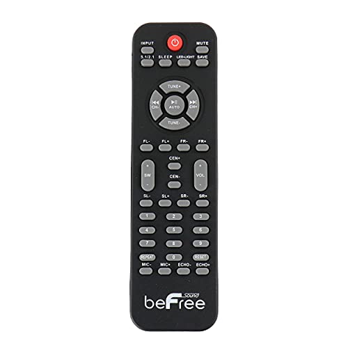 beFree Sound BFS-855 5.1 Channel Surround Sound Bluetooth Speaker System, Black