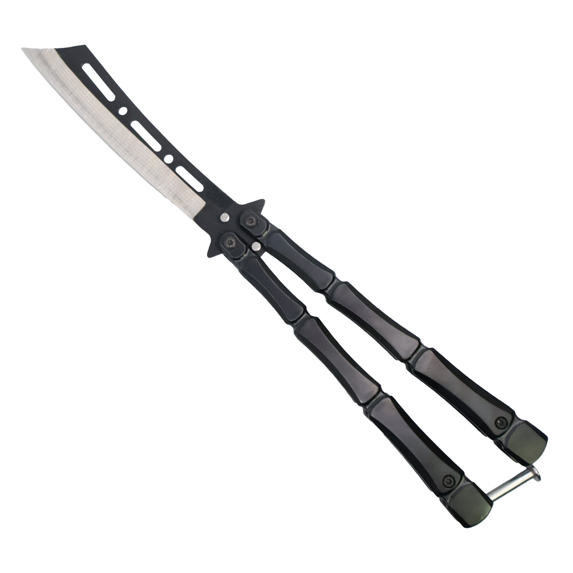 Streetwise 9.25 Inch Bones Butterfly Knife with Cleaver Blade, 440 Stainless Steel