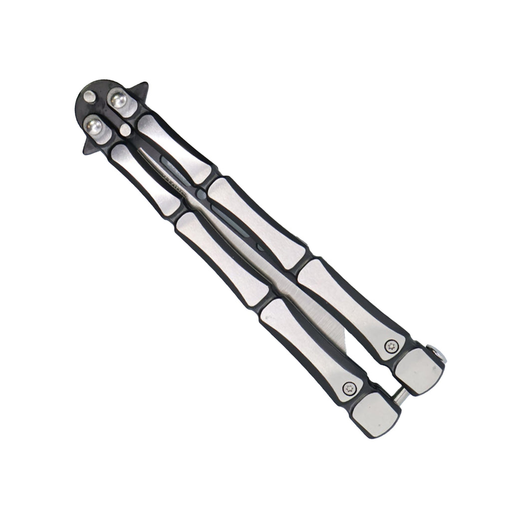 Streetwise 9.25 Inch Bones Butterfly Knife with Cleaver Blade, 440 Stainless Steel