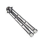 Streetwise 9.25 Inch Bones Butterfly Knife with Cleaver Blade, 440 Stainless Steel