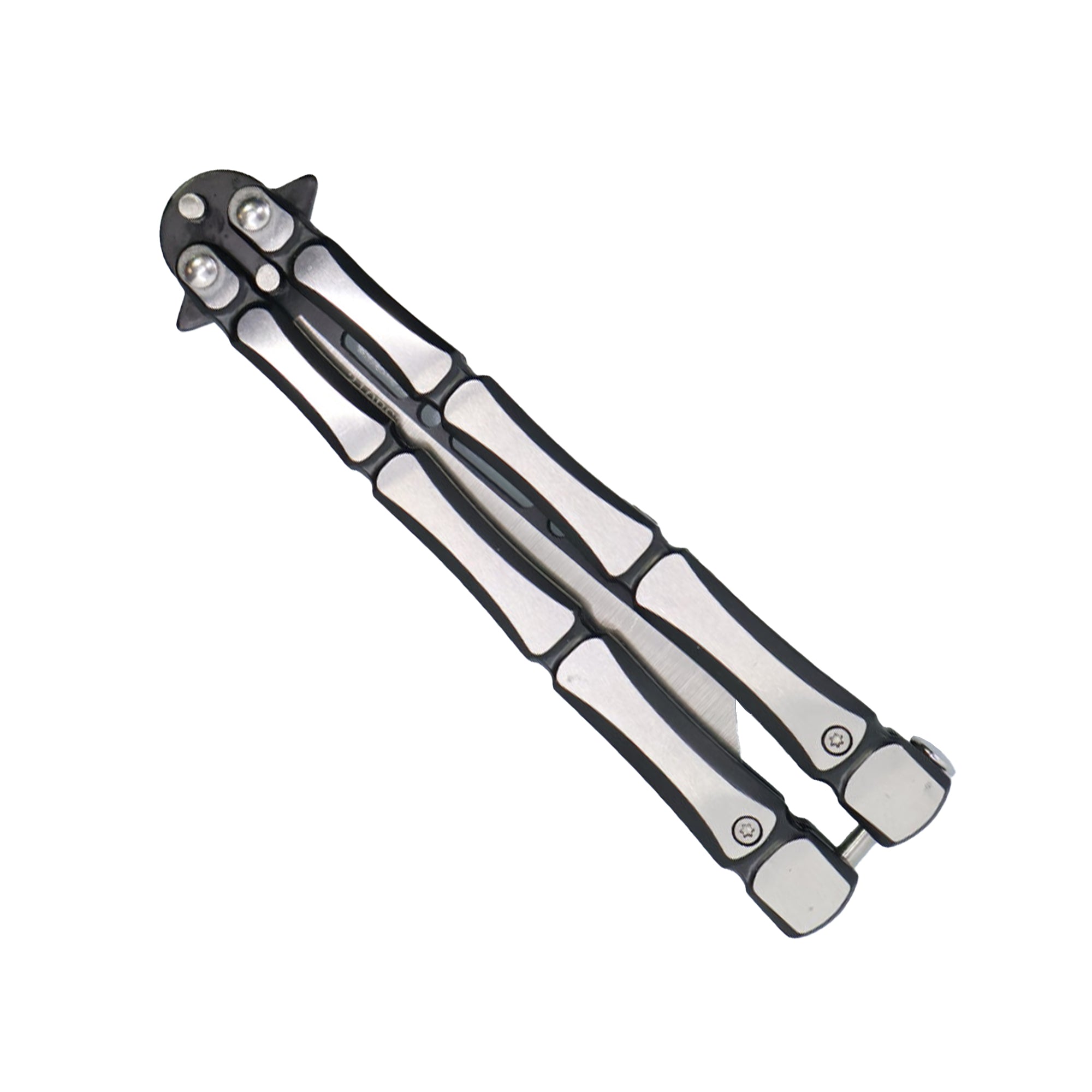 Streetwise 9.25 Inch Bones Butterfly Knife with Cleaver Blade, 440 Stainless Steel