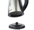 Brentwood 1-Liter Stainless Steel Cordless Electric Kettle – 1500W with Auto Shut-Off