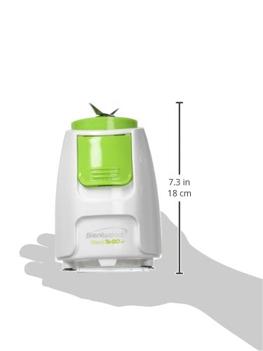 Brentwood JB-196 Blend-To-Go Personal Blender - White & Green, 300W with 20oz BPA-Free Travel Cup