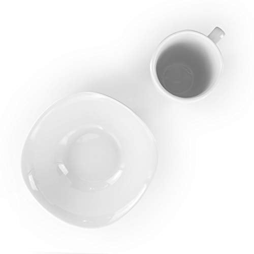 Elama Bishop 16 Piece White Porcelain Dinnerware Set