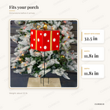 Polka Dot Gift Box dimensions: 32.5 in H x 11.81 in W x 11.81 in D
