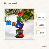 Frosty Top Hat Tower dimensions: 39.9 in H x 13.58 in W x 14.76 in D