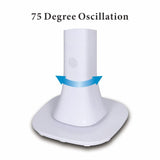 Optimus F-7585WH 48 Inch Pedestal Tower Fan with Remote, LED Display, Bluetooth Speaker & Night Light, White