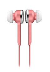 SuperSonic IQ-106 pink wired in-ear stereo earphones with 3.5mm plug
