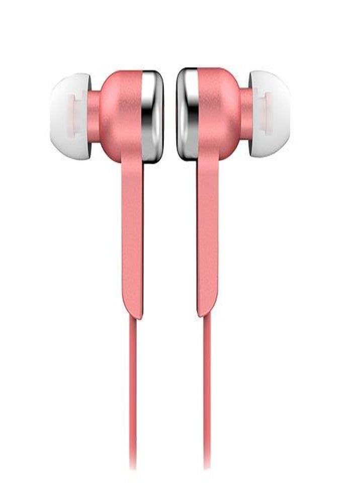 SuperSonic IQ-106 pink wired in-ear stereo earphones with 3.5mm plug
