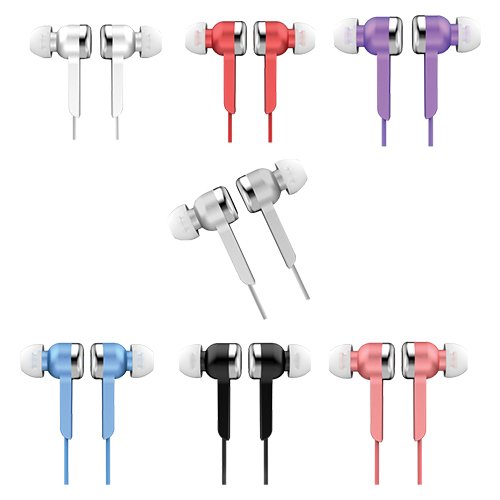 SuperSonic IQ-106 Digital Stereo Earphones in Pink