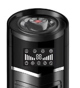 Optimus F-7588 59 Inch Oscillating Pedestal Tower Fan with Remote, LED Display & Ionizer, 8-Speed, Black