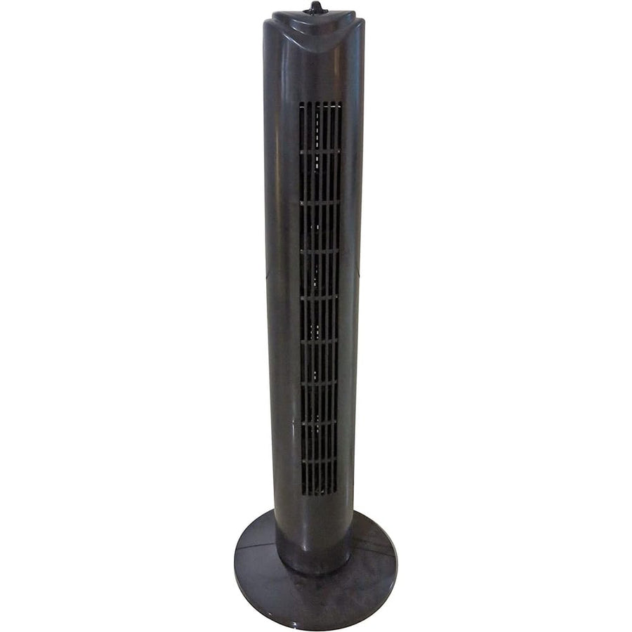 Optimus F-8449BK 32-Inch 3-Speed Oscillating Tower Fan with Timer, Black