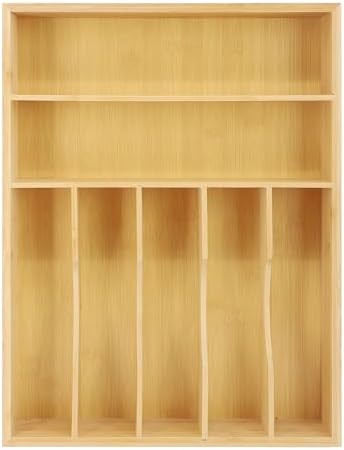 Elama Bamboo Drawer Organizer product photo