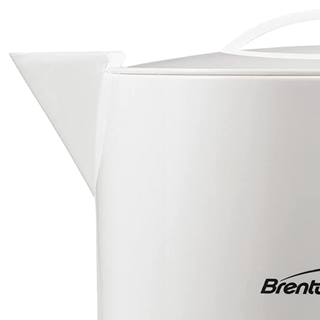 Brentwood KT-32W 32 oz Electric Hot Water Pot Kettle - White, 1000W BPA-Free with Adjustable Thermostat