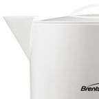 Brentwood KT-32W 32 oz Electric Hot Water Pot Kettle - White, 1000W BPA-Free with Adjustable Thermostat