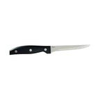 Oster Granger 14-Piece Cutlery Set with Wood Block – Black Handle Stainless Steel Knives, Sharpener & Kitchen Shears