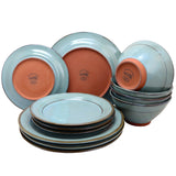 Gibson Elite Terranea teal dinnerware set product photo 5