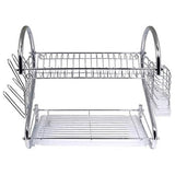 Better Chef 2-tier chrome dish rack product photo 2