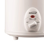 Brentwood SC-135W 3-Quart Slow Cooker - White, 170W with Removable Dishwasher-Safe Ceramic Pot & Tempered Glass Lid, cULus Approved