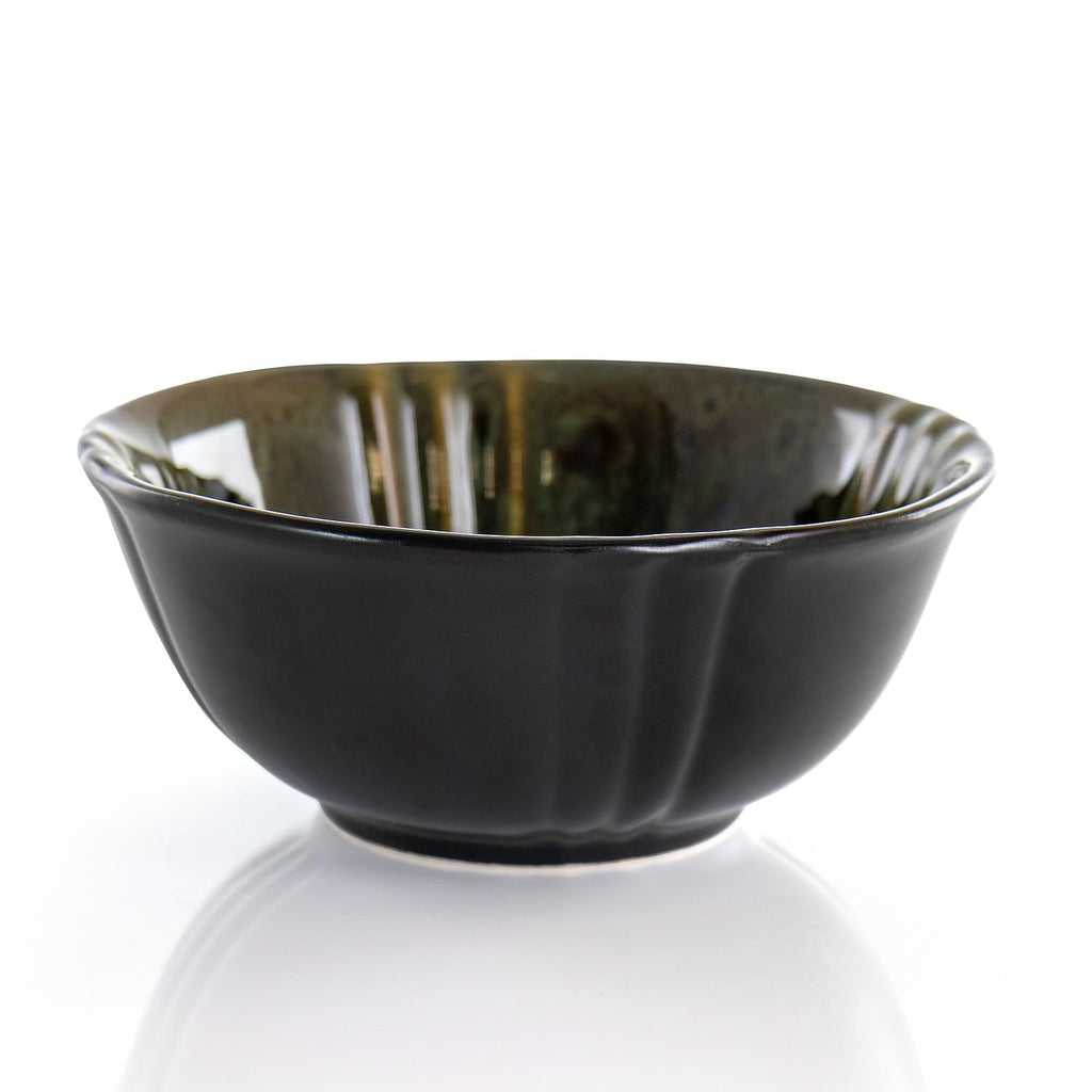 Elama Jade Green 16-Piece Round Stoneware Dinnerware Set – Oval Accents Service for 4
