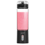 Brentwood RJB-100BK 17 oz portable USB-rechargeable glass blender in black with sports lid