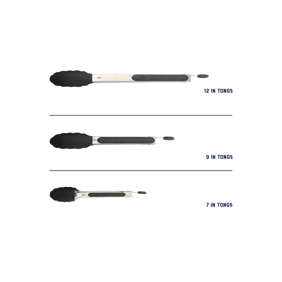 12 inch, 9 inch and 7 inch locking tongs size comparison