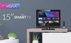 SuperSonic 15.6-Inch 1080p LED Smart TV with 12V Car Adapter, Black