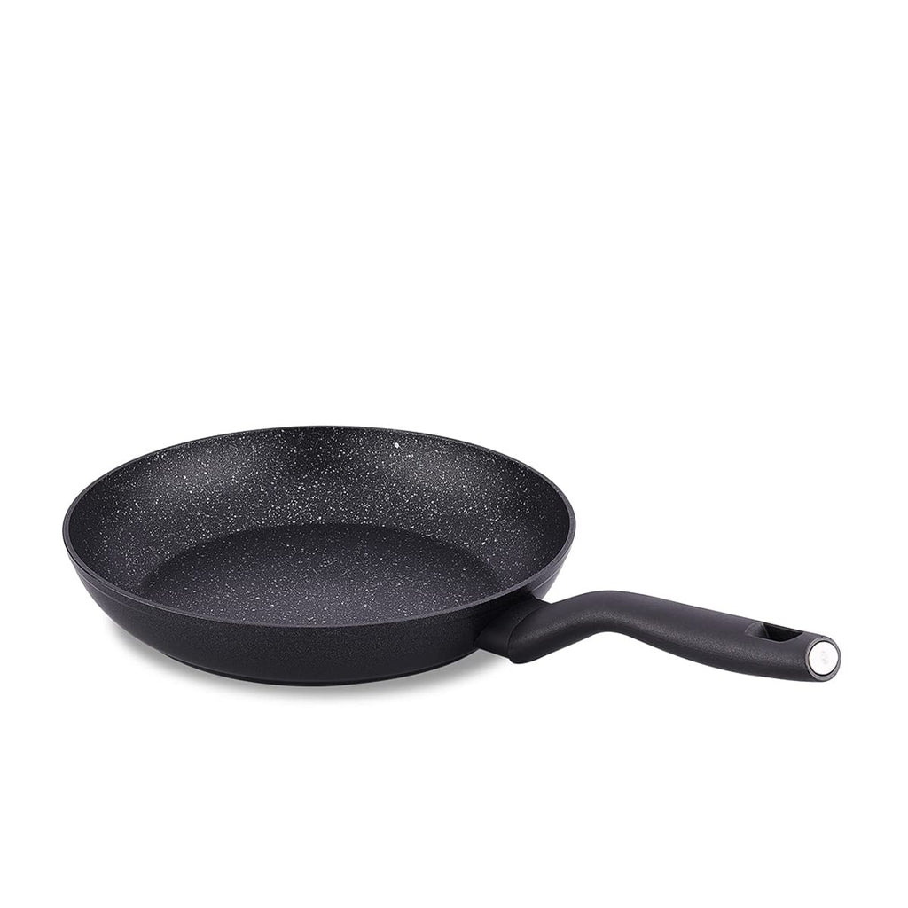 Korkmaz Nora 28cm Granite Non-Stick Fry Pan A2948 – Scratch-Proof PFOA-Free Frying Pan, High Thermal Conductivity, Eco-Friendly (Black, 11")