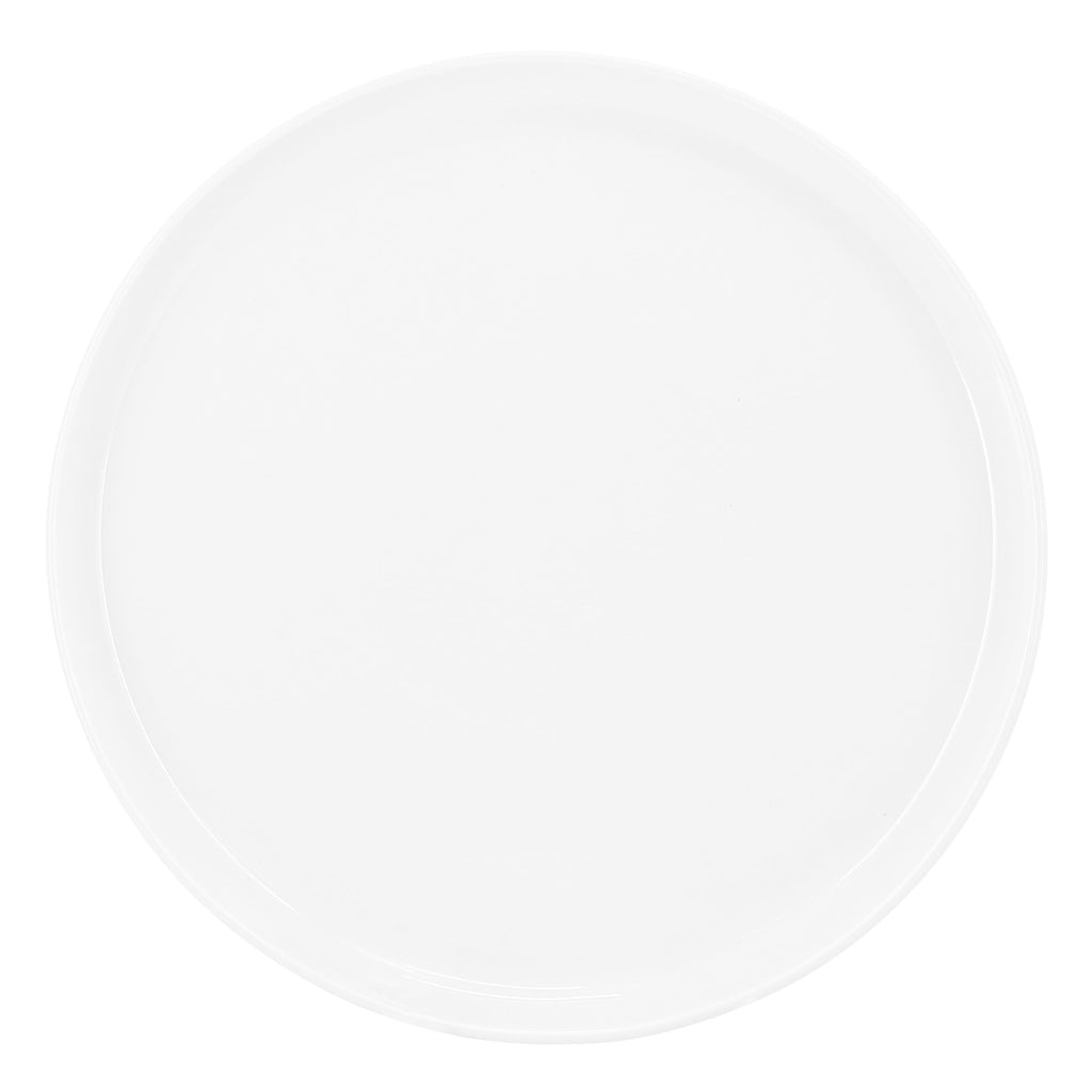 Elama Duncan 18-Piece Round Porcelain Dinnerware Set – Service for 6, Classic White Tableware (Microwave & Dishwasher Safe)