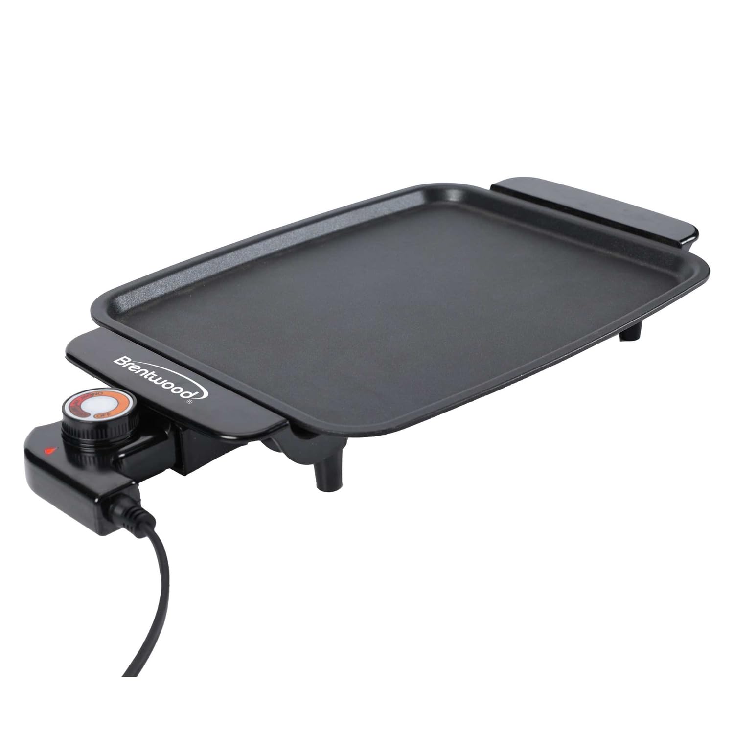 Brentwood TS-810 black ceramic non-stick electric griddle with cool-touch handles