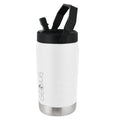 Brentwood GeoJug G-1900CRM 64 oz stainless steel vacuum-insulated water jug in cream with straw lid and fence hook