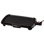 Brentwood TS-821 16 x 10 in Non-Stick Electric Griddle with Removable Drip Tray - Black, 1200W