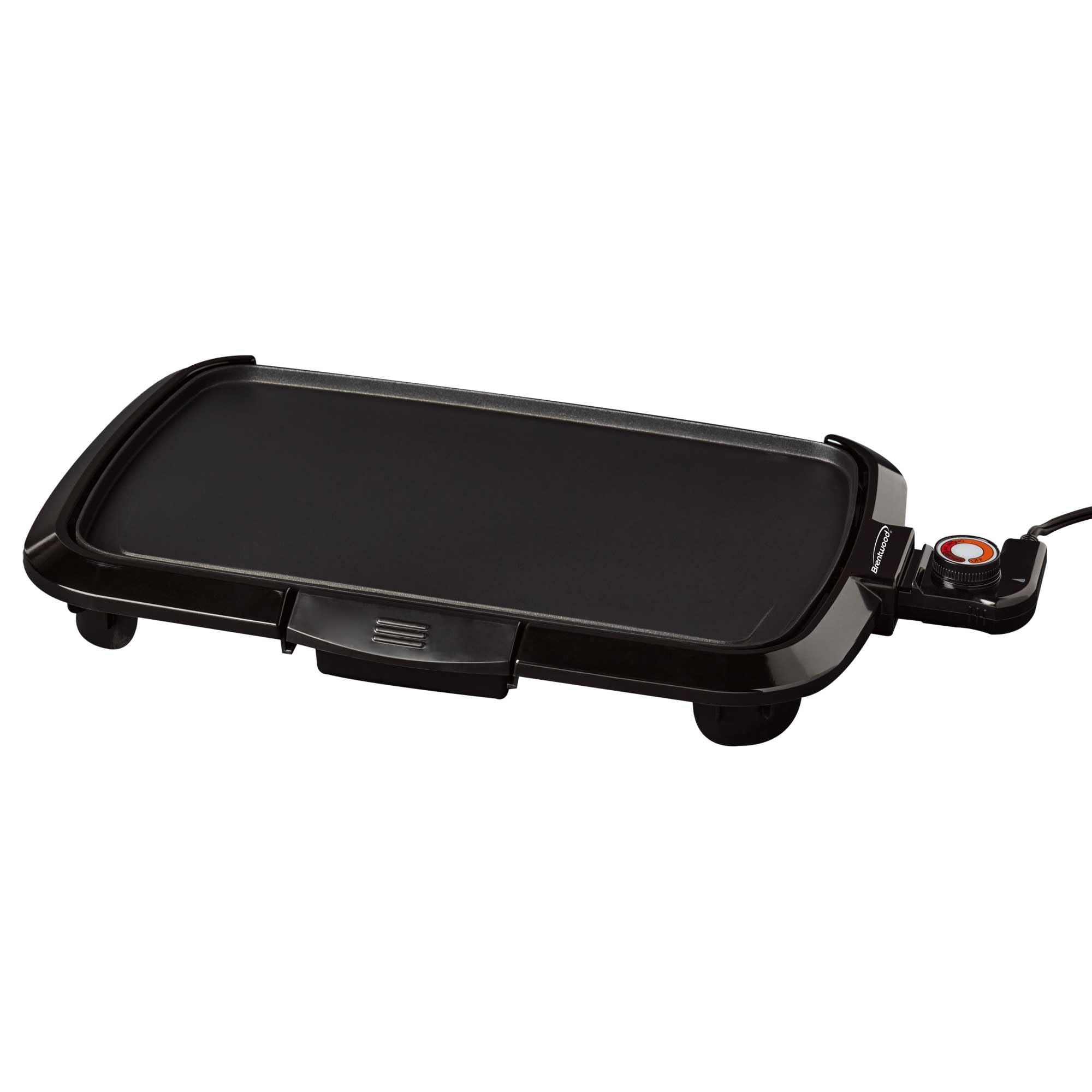 Brentwood TS-821 16 x 10 in Non-Stick Electric Griddle with Removable Drip Tray - Black, 1200W