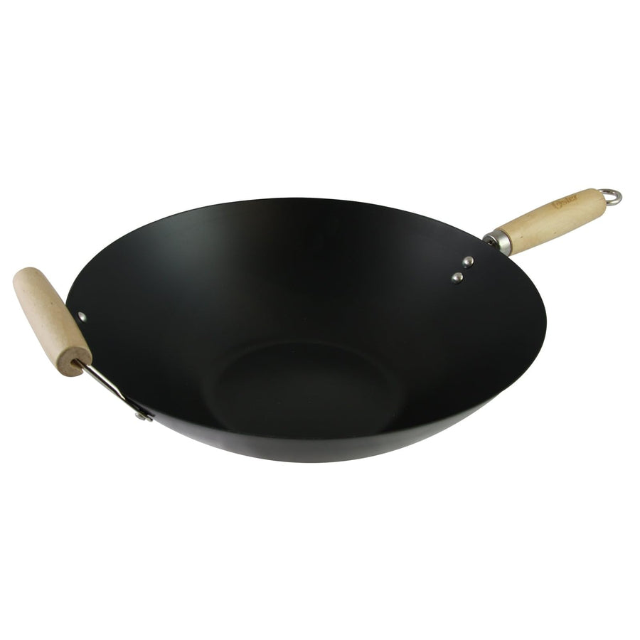Oster Findley 13.7 Inch Carbon Steel Wok with Nonstick Interior