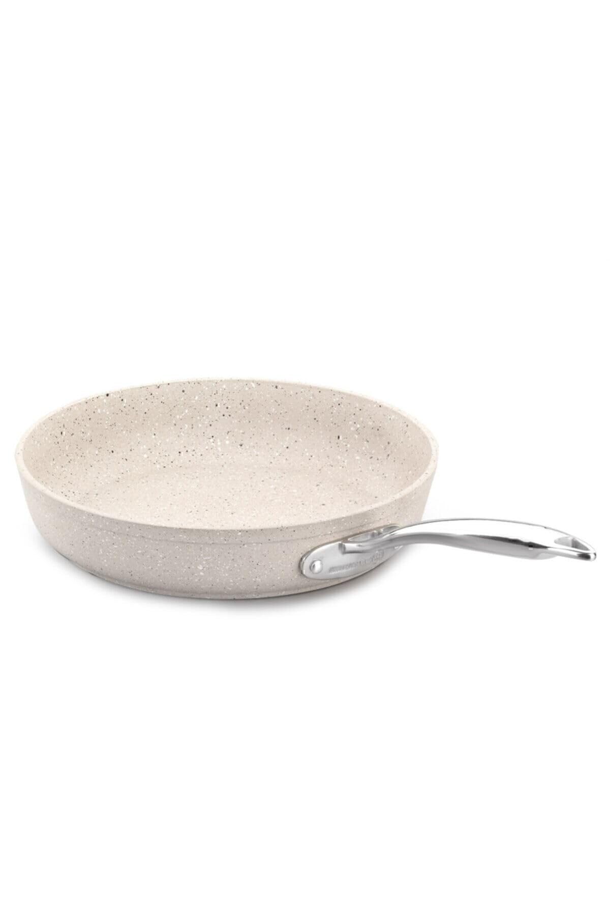 Korkmaz Granita aluminum granite non-stick 12-inch frying pan in tan
