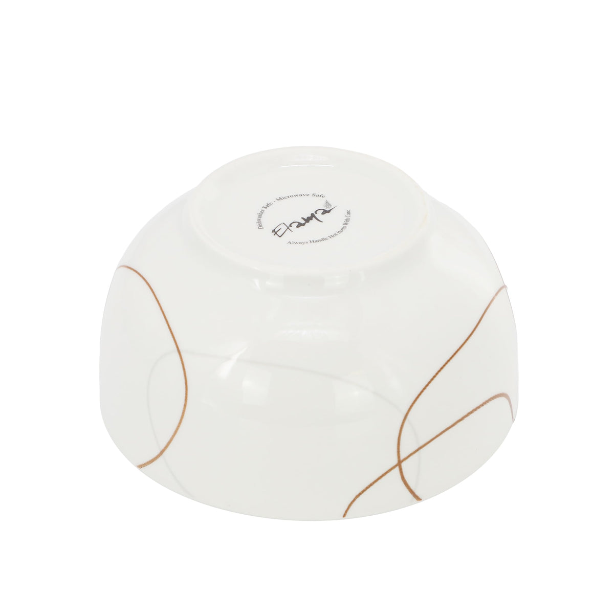Elama Sydney 12-Piece Porcelain Dinnerware Set, White Abstract, Service for 4