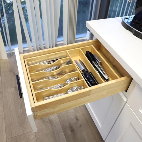 Elama Bamboo Drawer Organizer product photo