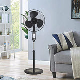 Optimus F-1672WH 16 Inch Oscillating Stand Fan with Remote, Timer & Natural Wind Mode, White