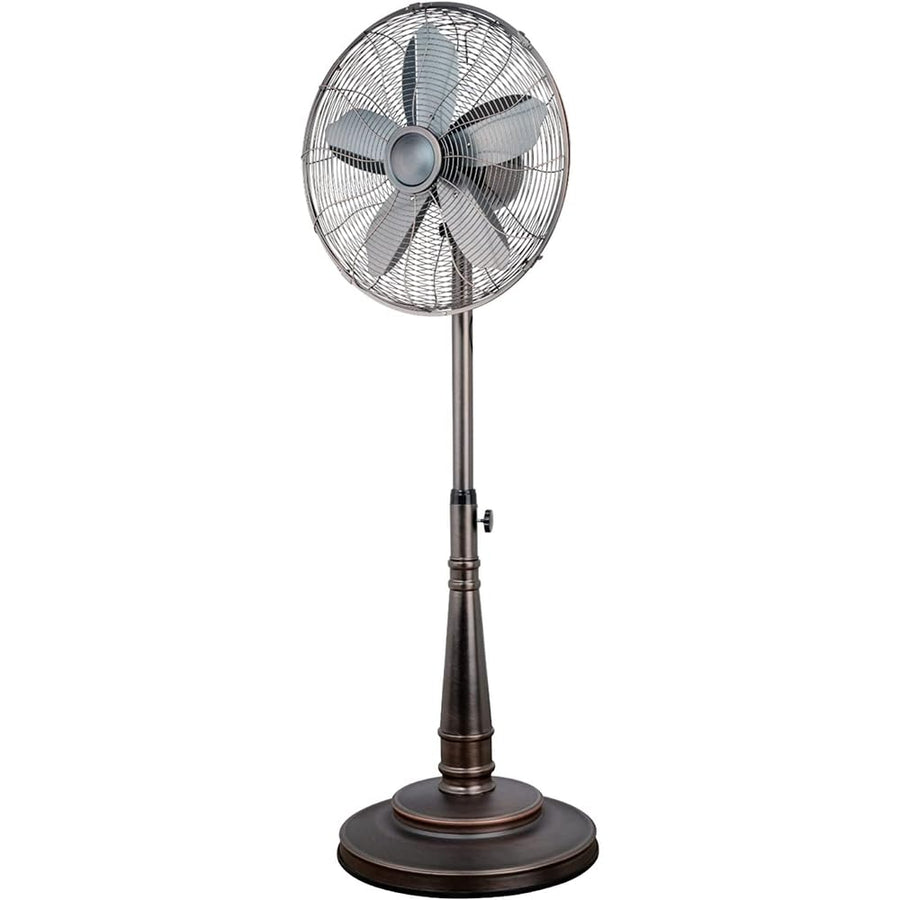 Optimus F-6218 16-Inch Retro Oscillating Stand Fan, Oil-Rubbed Bronze